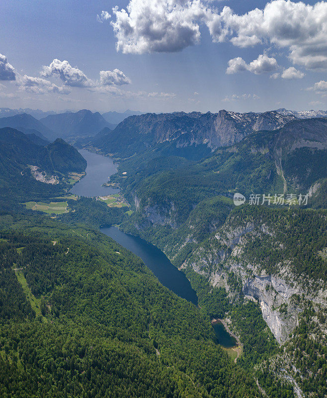 Drei Seen Blick, Three Lake View, Kammersee, Toplitzsee, Grundlsee, Ausseerland, Salzkammergut, Austria